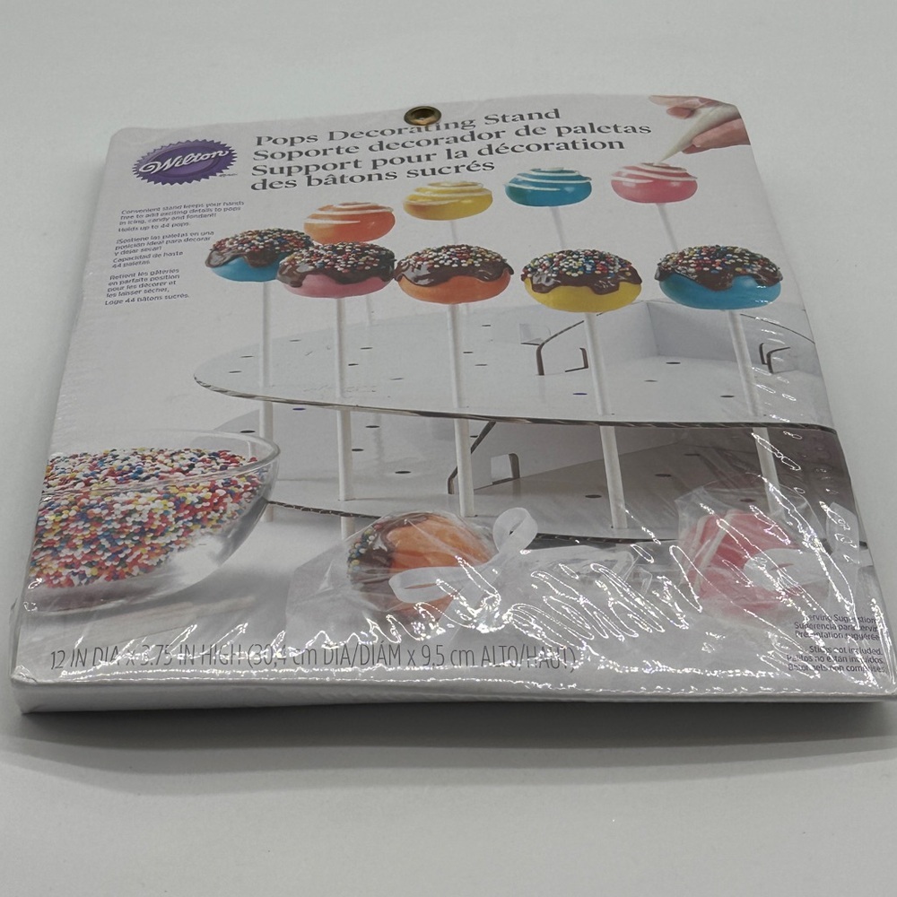 Wilton USA Cake Pops Decorating Stand New in Sealed Package Holds 44 Pops
